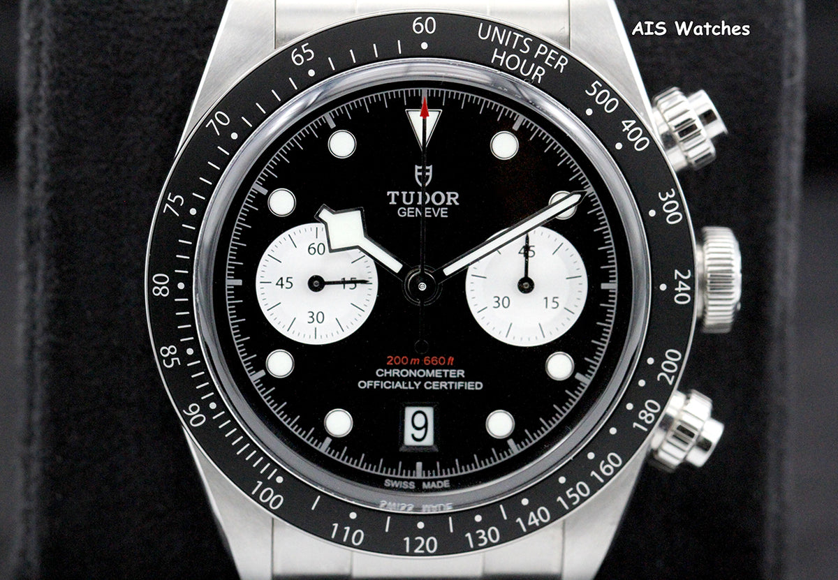 Tudor 79360N Black Bay Chronograph 41MM Black Dial SS Bracelet B&P