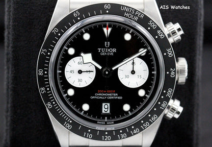 Tudor 79360N Black Bay Chronograph 41MM Black Dial SS Bracelet B&P