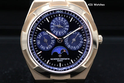 Vacheron Constantin 4300V Overseas Perpetual Calendar 18K Rose Gold Blue Dial BP