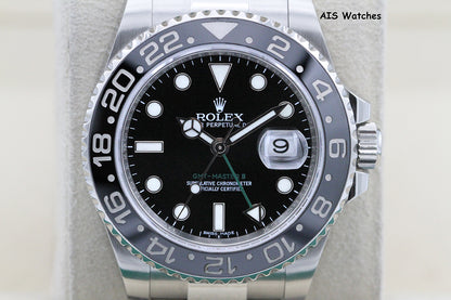 Rolex 116710LN GMT Master II Black Ceramic Insert 2016 Box & Papers