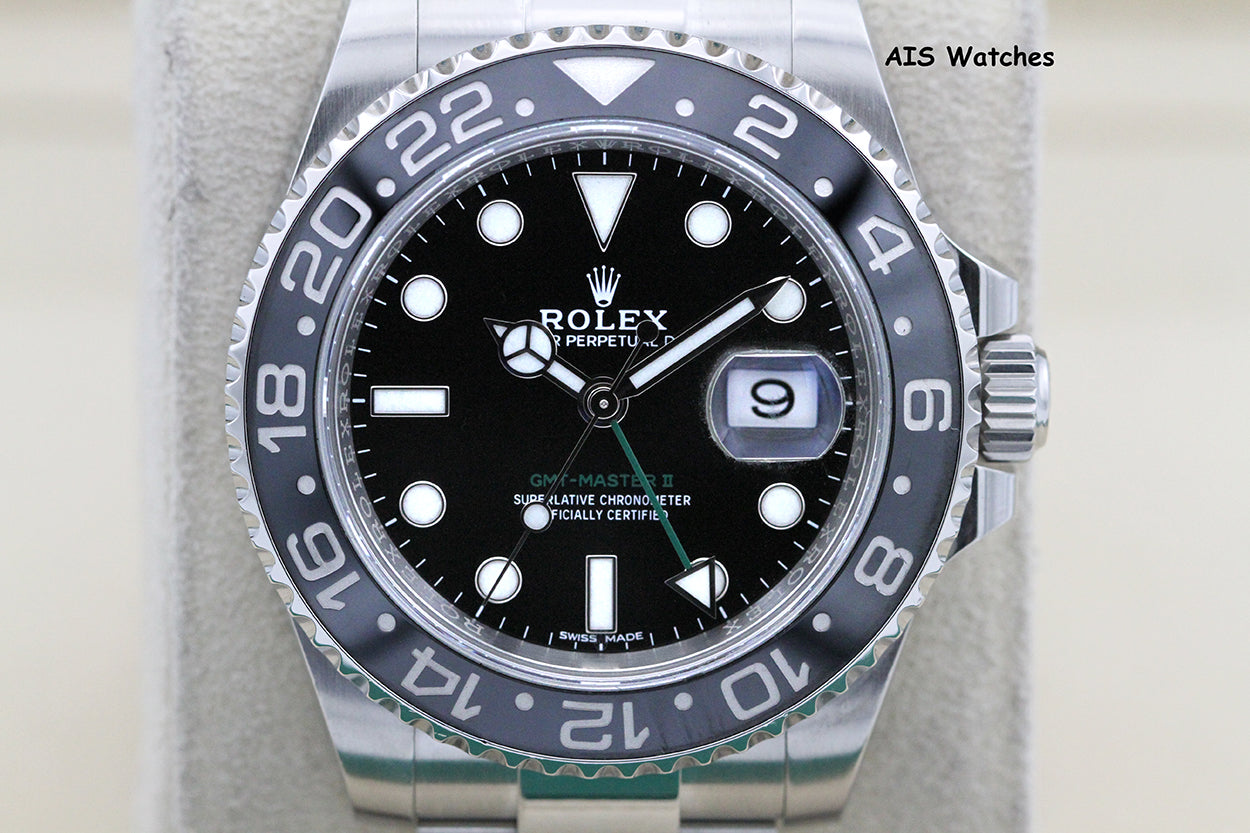 Rolex 116710LN GMT Master II Black Ceramic Insert 2018 Box & Papers