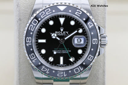 Rolex 116710LN GMT Master II Black Ceramic Insert 2018 Box & Papers