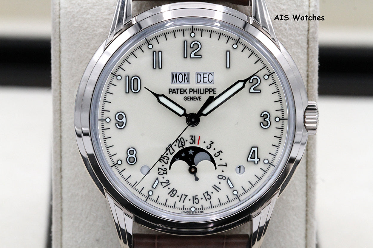 Patek Philippe Perpetual Calendar 5320G White Gold Cream Dial Box & Papers