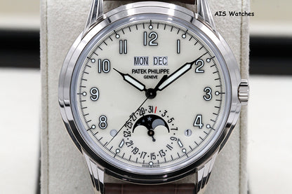 Patek Philippe Perpetual Calendar 5320G White Gold Cream Dial Box & Papers