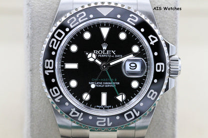 Rolex 116710LN GMT Master II Black Ceramic Insert 2016 Box & Papers