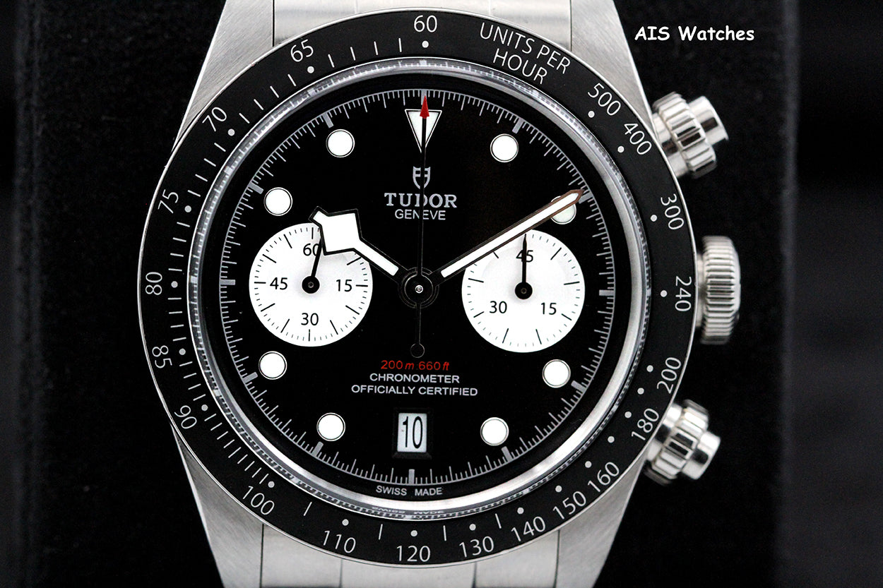 Tudor 79360N Black Bay Chronograph 41MM Black Dial SS Bracelet B&P