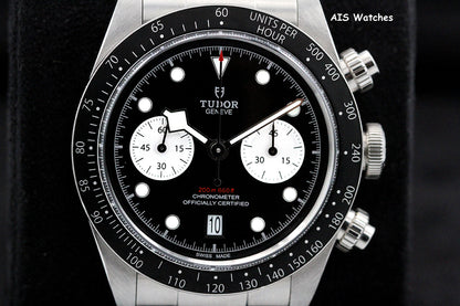 Tudor 79360N Black Bay Chronograph 41MM Black Dial SS Bracelet B&P