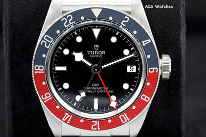 Tudor 79830RB Black Bay GMT Pepsi Stainless Steel Bracelet Box & Paper