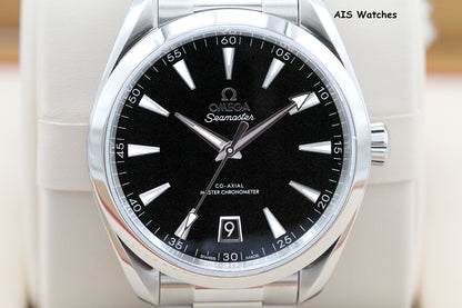 Omega Seamaster Aqua Terra 150M 220.10.41.21.01.002 41MM Black Dial SS B&P