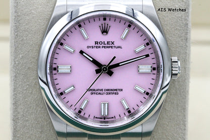 LNIB Rolex 126000 Oyster Perpetual 36MM Candy Pink Dial 2025 Box & Papers