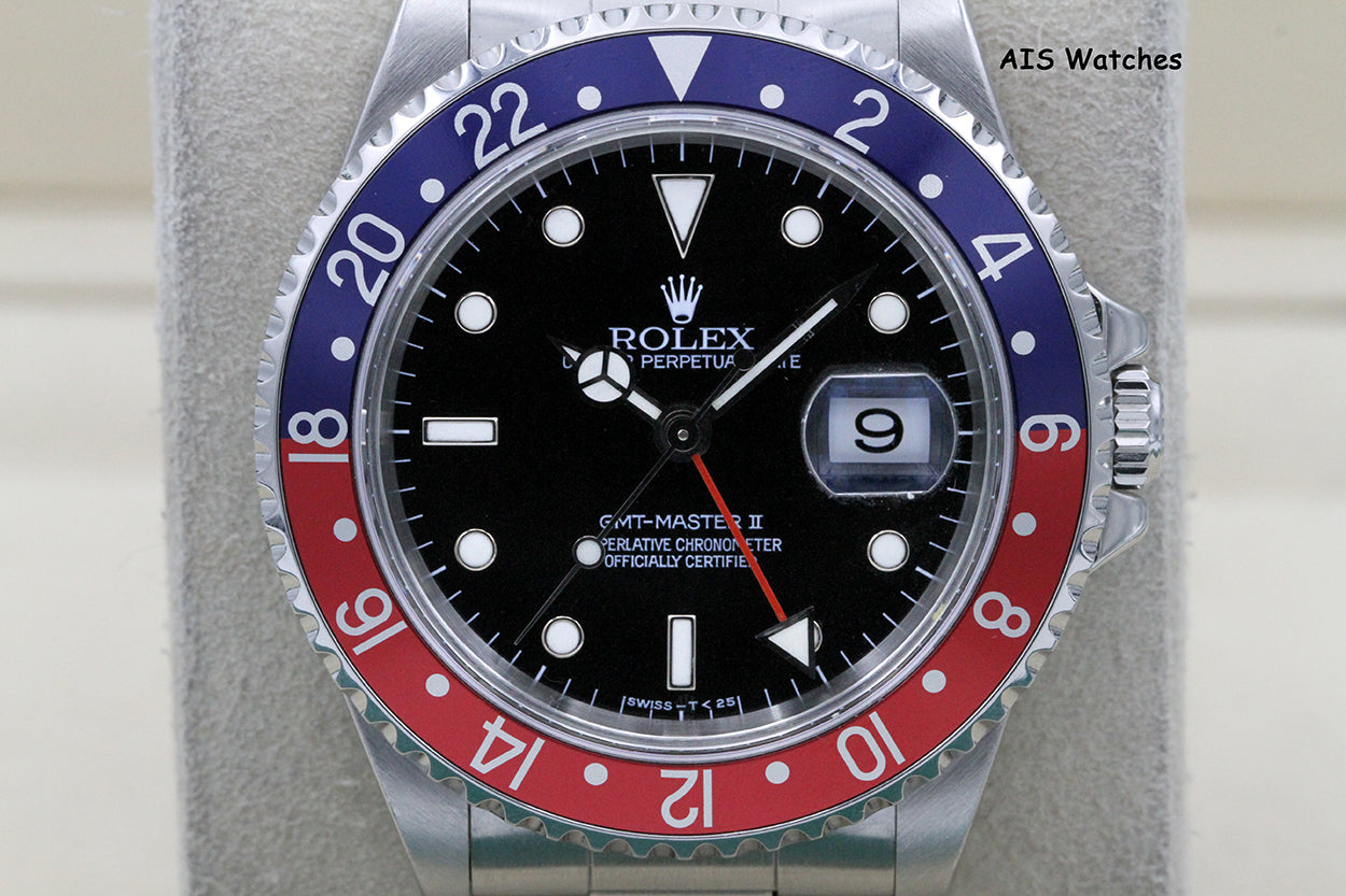 Rolex GMT Master II 16710 T Serial Pepsi Insert Box & Paper
