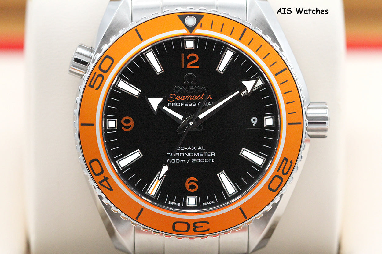 Omega Seamaster Planet Ocean 232.30.42.21.01.002 42MM 600M Orange Bezel B&P