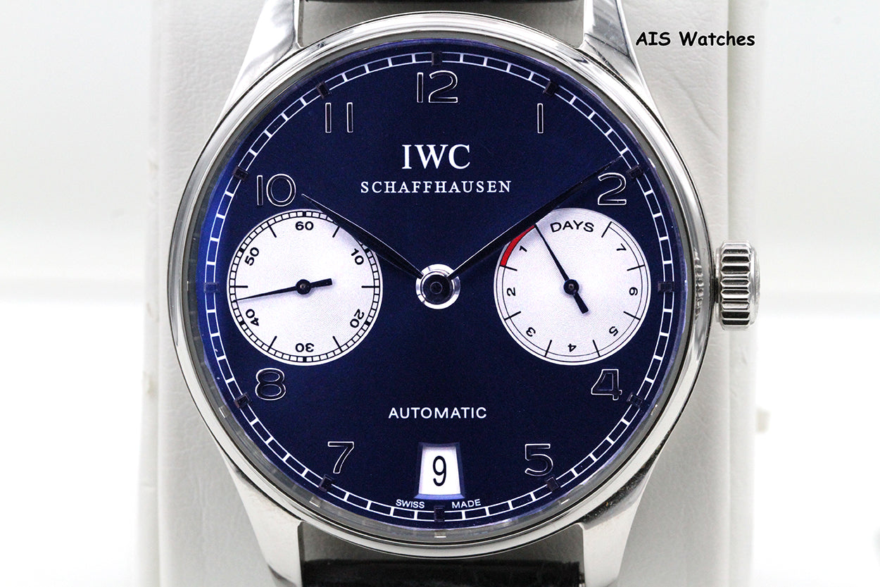 IWC Schaffhausen Portuguese 42.3MM Automatic 7 Day Laureus Edition IW500112 B&P