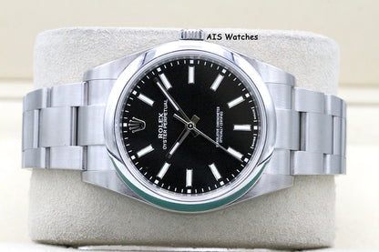 Rolex 114300 Oyster Perpetual 39MM Black Dial 2018 Box & Papers