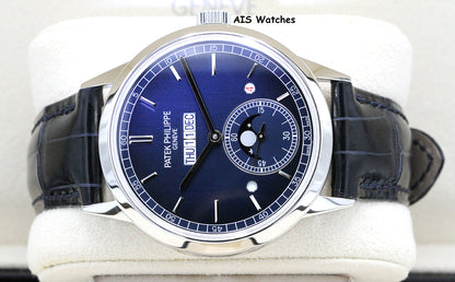 Patek Philippe Perpetual Calendar 5236P Platinum Blue Dial Box & Papers
