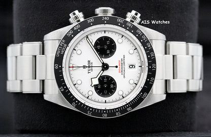 Tudor 79360N Black Bay Chronograph 41MM White Dial Stainless Steel Bracelet B&P