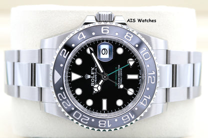 Rolex GMT Master II 126710GRNR Oyster Black / Grey Bezel Bruce Wayne B&P