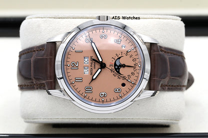 Patek Philippe Perpetual Calendar 5320G White Gold Rose Dial Box & Papers