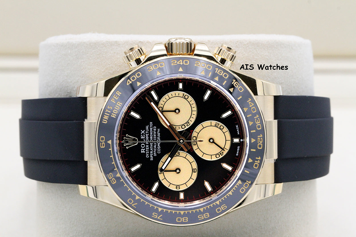 BNIB Rolex 126518LN Daytona Cosmograph 18K YG OysterFlex Paul Newman Dial B&P