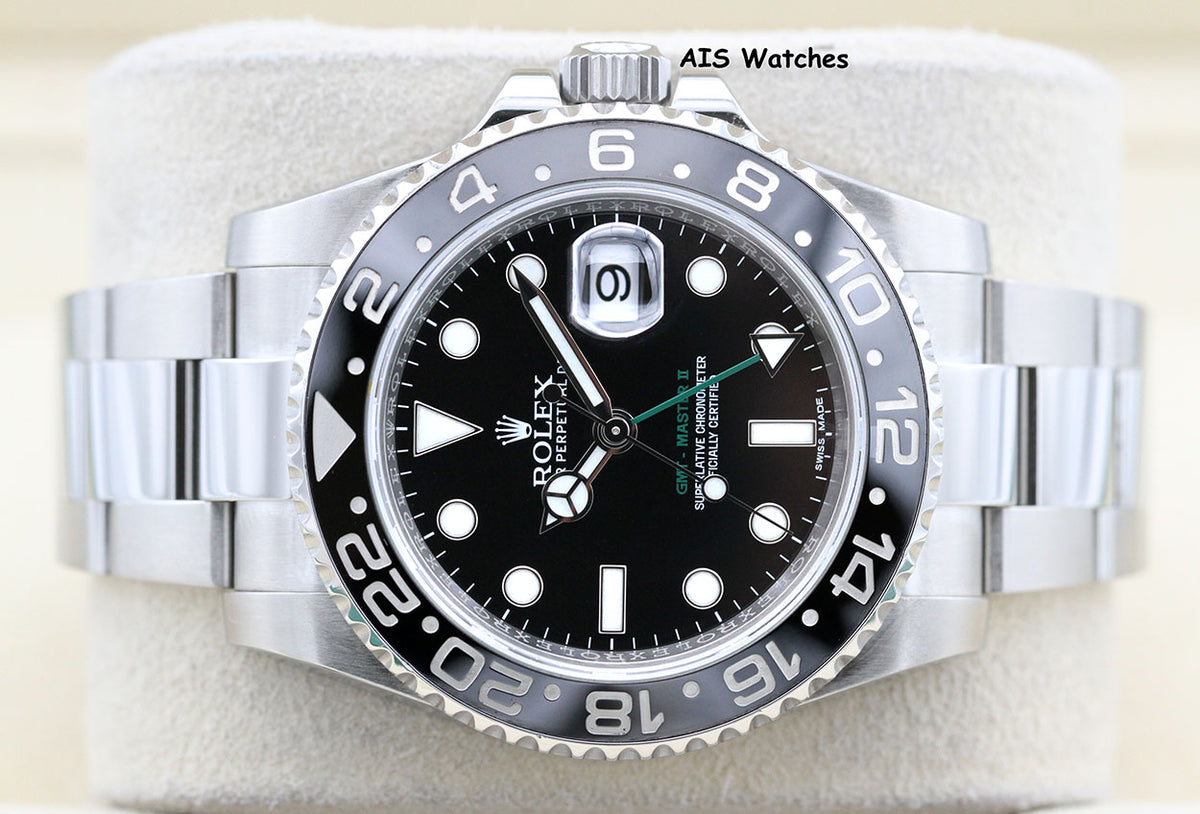 Rolex 116710LN GMT Master II Black Ceramic Insert 2016 Box & Papers