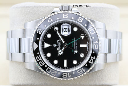 Rolex 116710LN GMT Master II Black Ceramic Insert 2016 Box & Papers