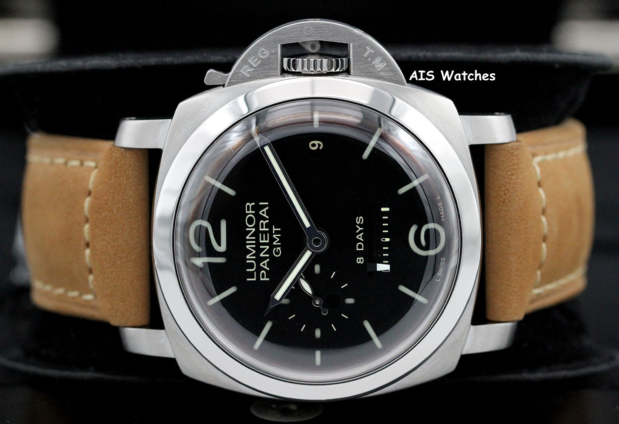 Panerai PAM 233 Luminor 1950 44MM 8 Days GMT B&P