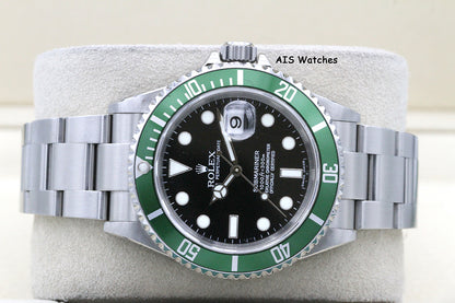 Rolex Submariner 16610LV 50th Anniversary Kermit Z Serial RSC/ Box & Papers