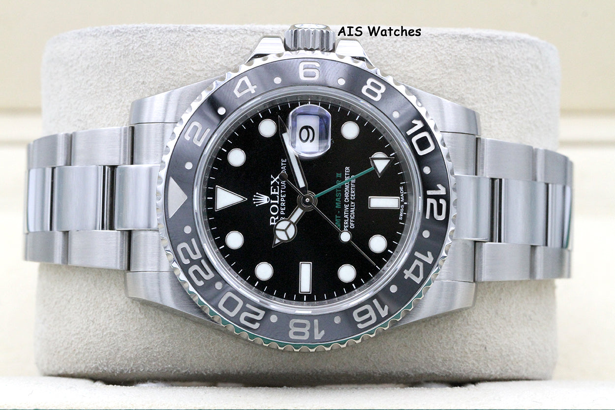 Rolex 116710LN GMT Master II Black Ceramic Insert 2013 Box & Papers