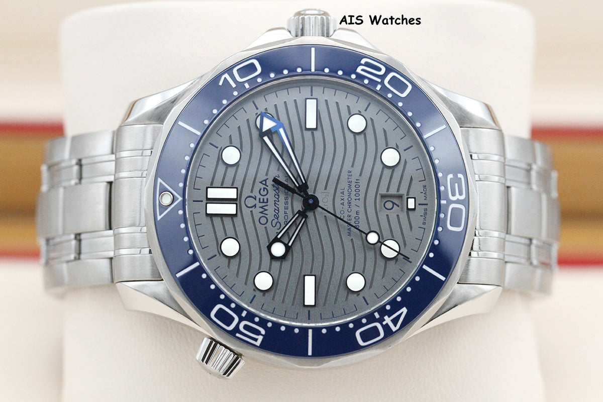 Omega Seamaster 300M SS 42MM Diver White Wave Dial 210.30.42.20.06.001 B&P