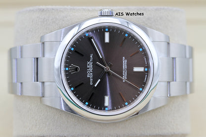 Rolex 114300 Oyster Perpetual 39MM Rhodium Dial 2018 Box & Papers
