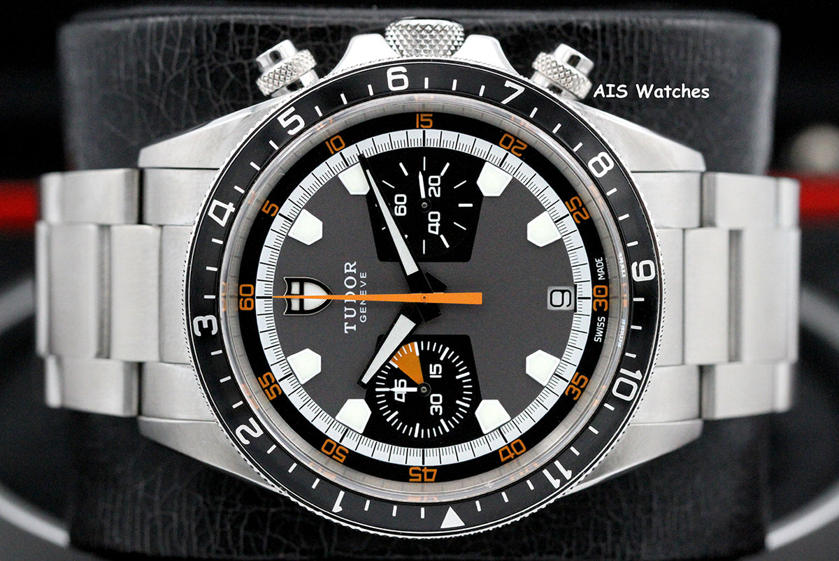 Tudor 70330N Heritage Chrono Grey Stainless Steel 42MM Box & Papers