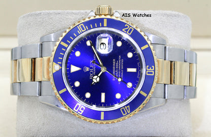 Rolex Submariner 16613 U Serial Blue Dial Box & Papers + RSC Card