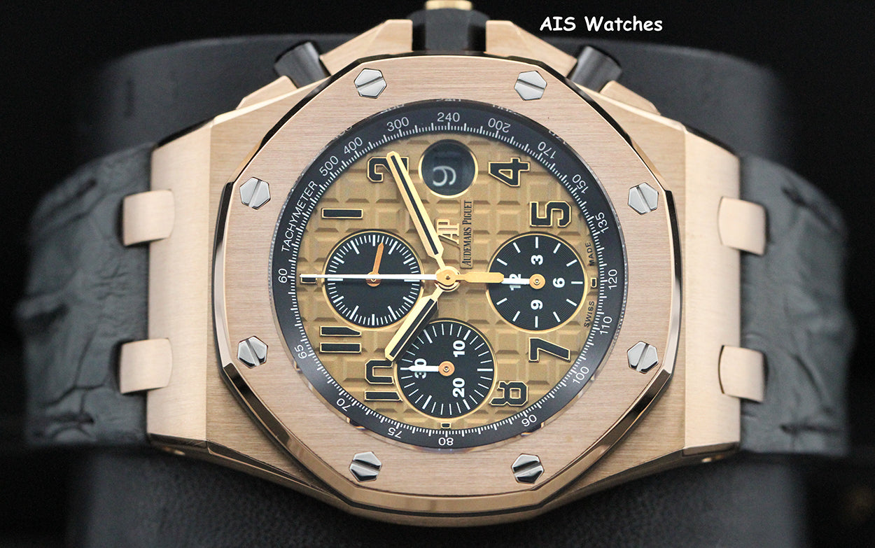 Audemars Piguet 26470OR Royal Oak Offshore Chronograph Rose Gold 42MM Box & Papers