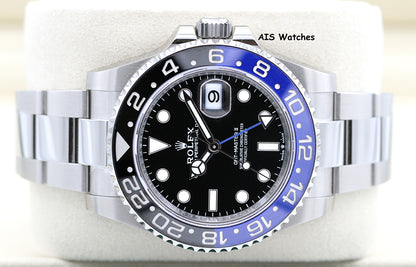 BNIB Rolex GMT Master II 126710BLNR Batman Oyster Bracelet Ceramic Bezel BP