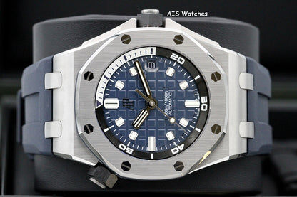 Audemars Piguet 15720ST Royal Oak Offshore Diver Blue Dial 42MM Box & Papers