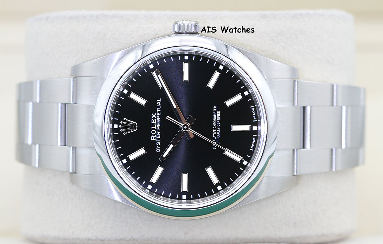 Rolex 114300 Oyster Perpetual 39MM Black Dial 2019 Box & Papers
