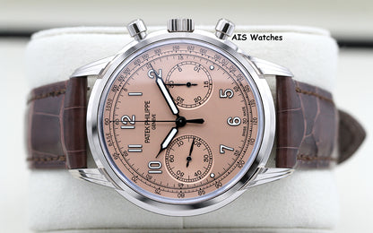 BNIB Patek Philippe Chronograph 5172G White Gold Salmon Dial Box & Papers