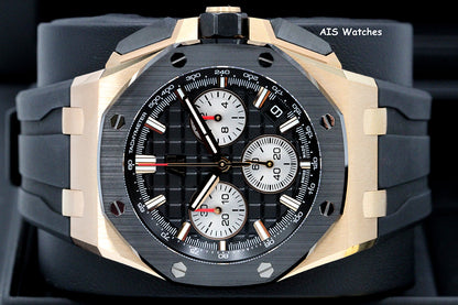 Audemars Piguet 26420RO.OO.A002CA.01 Royal Oak Offshore Rose Gold 43MM Black BP