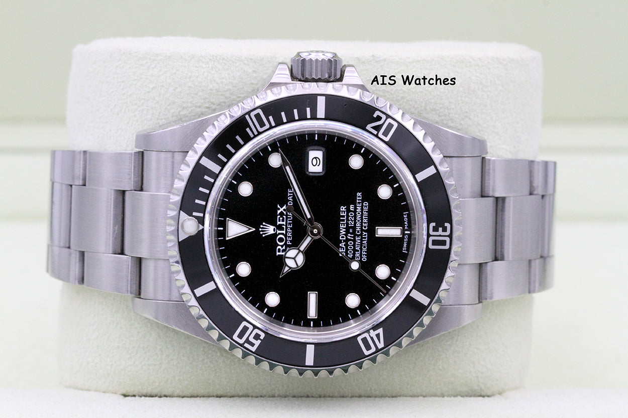 Rolex Sea Dweller 16600 SD Z Serial 40MM No Hole Case / SEL B&P