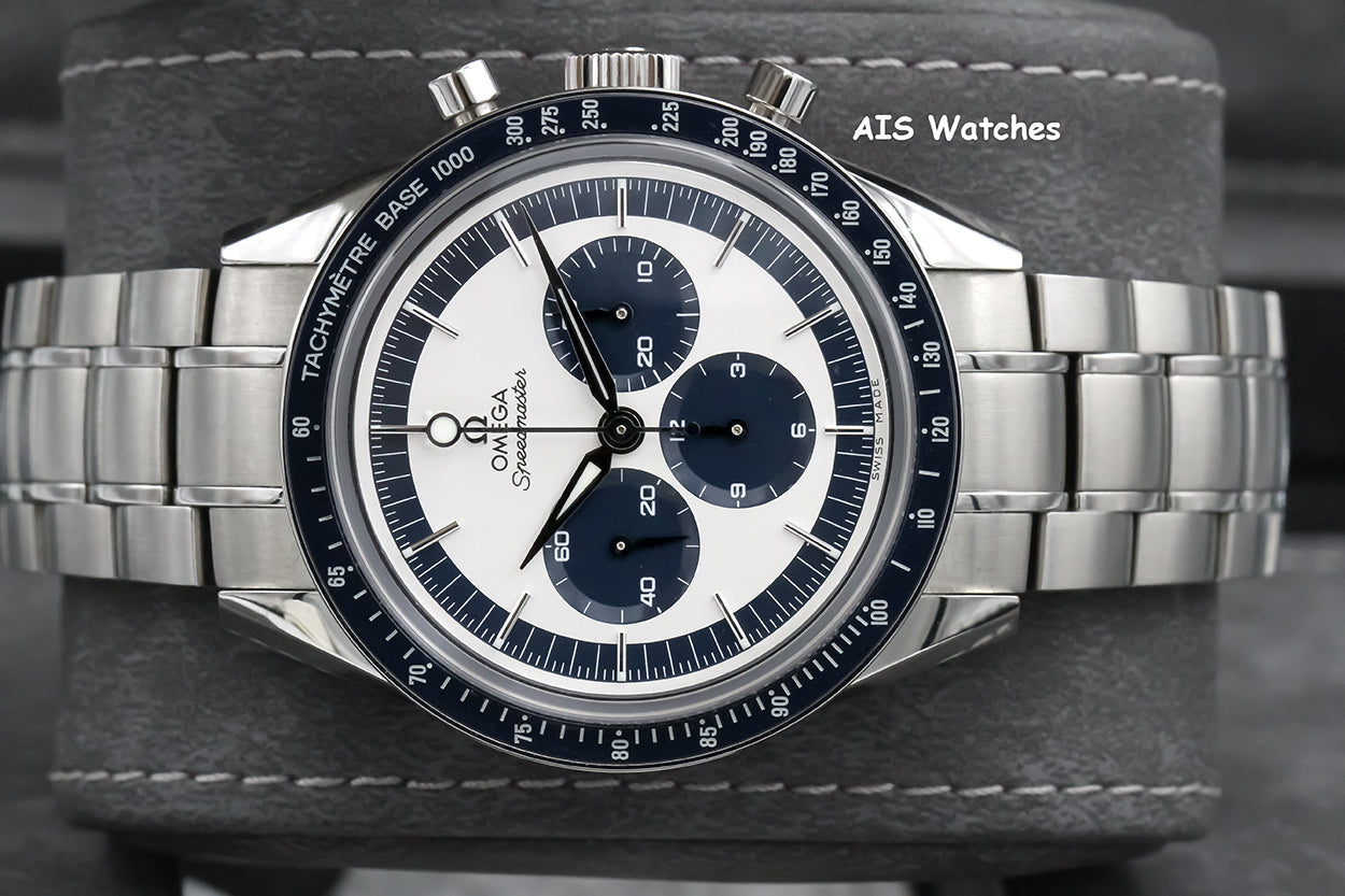 Omega Speedmaster CK2998 Blue SS Bracelet / Leather 311.33.40.30.02.001 Box&Papers