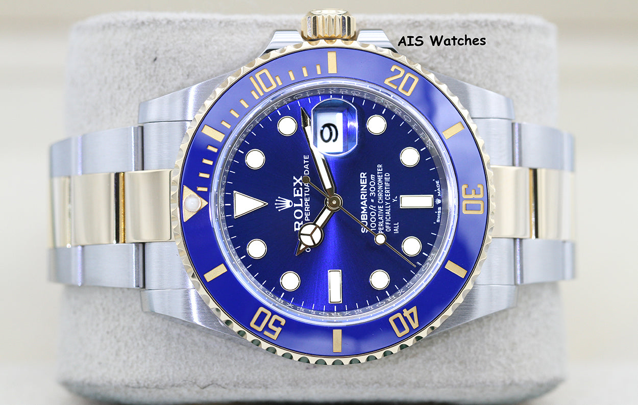 Rolex Submariner 41MM 18k/SS 126613LB SunBurst Blue Dial 2021 Box & Paper