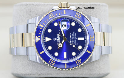 Rolex Submariner 41MM 18k/SS 126613LB SunBurst Blue Dial 2021 Box & Paper