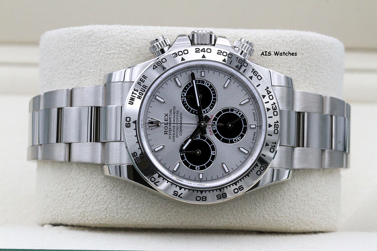 Rolex 126509 Daytona Cosmograph 18K White Gold Silver / Steel Dial B&P