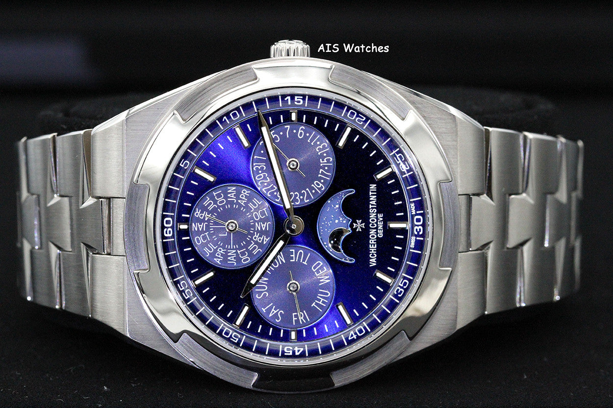 Vacheron Constantin Overseas Perpetual Calendar 4300V 18K WG Blue Dial B&P