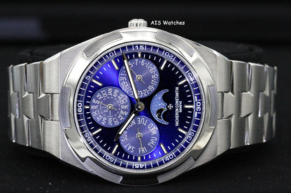 Vacheron Constantin Overseas Perpetual Calendar 4300V 18K WG Blue Dial B&P