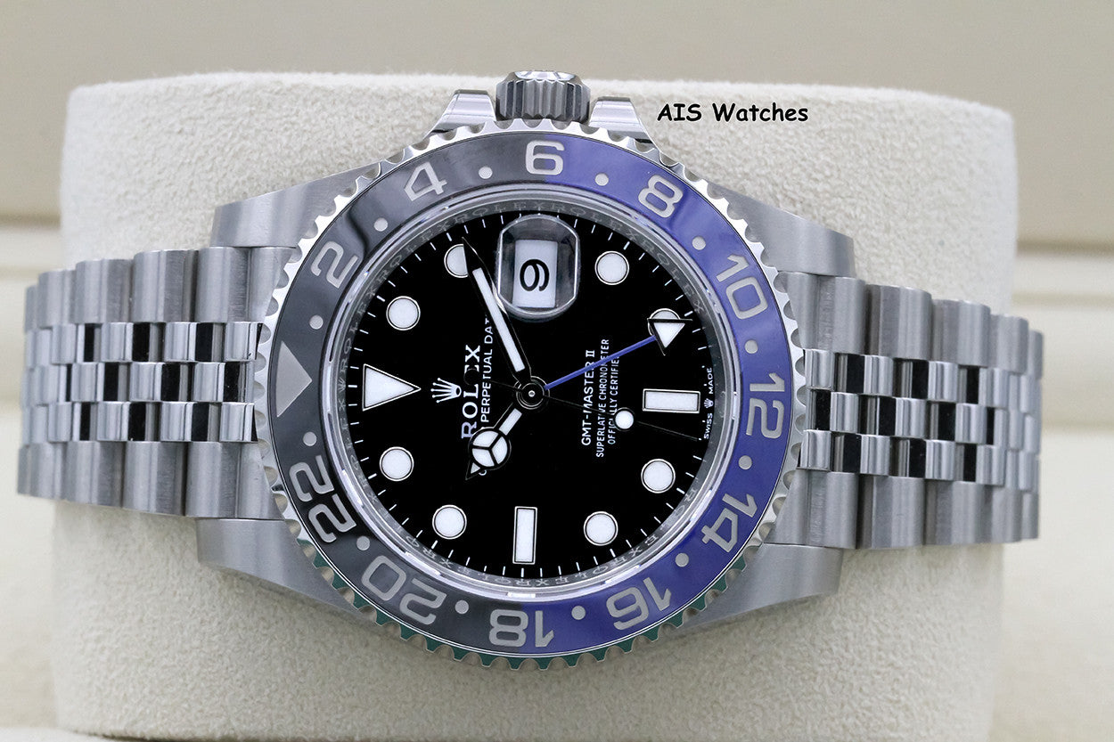 BNIB Rolex GMT Master II 126710BLNR Jubilee Batgirl / Batman Box & Papers