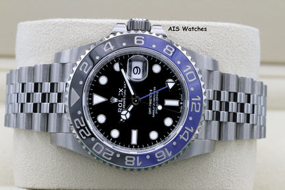 BNIB Rolex GMT Master II 126710BLNR Jubilee Batgirl / Batman Box & Papers
