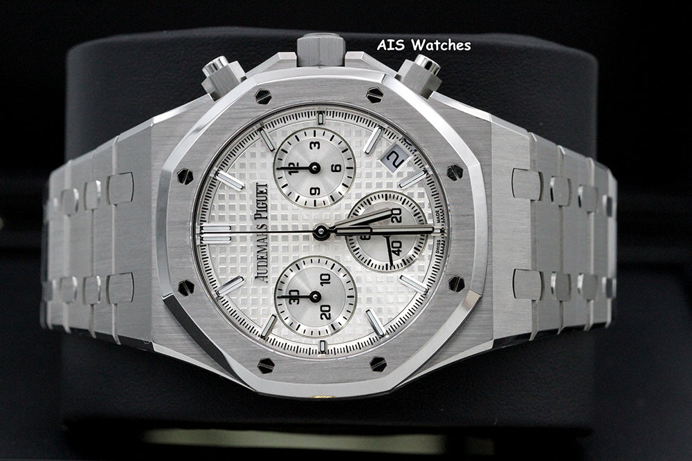 Audemars Piguet 26240ST 41MM 50th Anni. Royal Oak Chronograph Silver Dial B&P