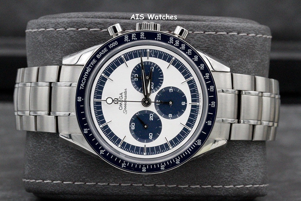 Omega Speedmaster CK2998 Blue SS Bracelet / Leather 311.33.40.30.02.001 Box&Papers
