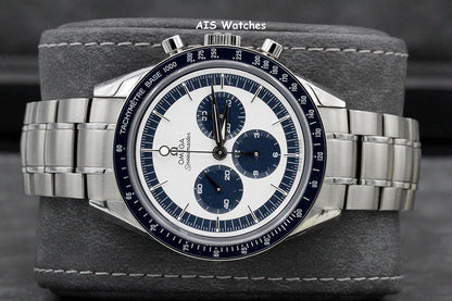 Omega Speedmaster CK2998 Blue SS Bracelet / Leather 311.33.40.30.02.001 Box&Papers
